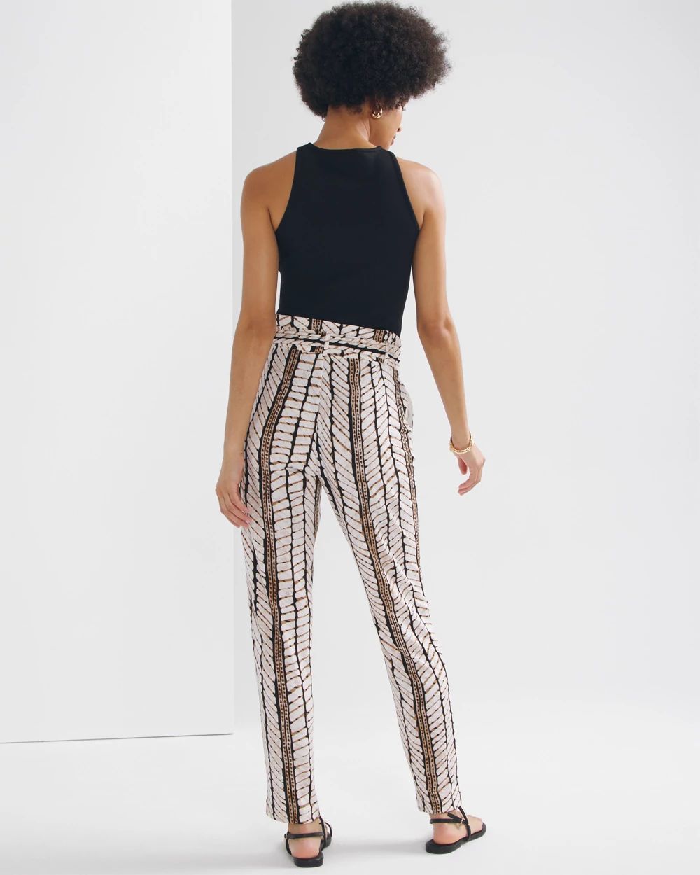 High Rise Tapered Ankle Pants